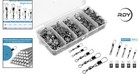 200pcs Fishing Rolling Swivels With Stainless Steel Snap Connectors