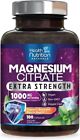 Magnesium Citrate Capsules 1000mg - Max Absorption Magnesium Powder For Muscle