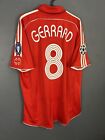 Mens Fc Liverpool 2006 2007 Gerrard  8 Uefa Soccer Football Shirt Jersey Size L