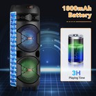 Dual Portable Bluetooth Speaker Sub Woofer Heavy Bass Sound System Party Usb Lot