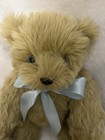 The Vermont Teddy Bear Company Jointed Light Brown Teddy Bear 15  Blue Eyes