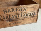 Walter-baker Breakfast Cocoa Dovetail Wood Box Gold Medal Paris Exposition  ey