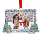 Family Christmas Photo Ornaments Gift 2025 - Personalized Picture Frame 