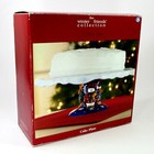 St  Nicholas Square Winter Friends 11  Footed Cake Plate Snowman Snowflake Mib