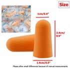 600pcs Ear Plugs Soft Orange Foam Sleep Travel Noise Shooting Working Lot Bulk