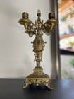 Antique Large Bronze 19th-century Candelabra Victorian Rare 4 Candle Holder   
