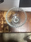 Vintage Clear Glass Footed Dessert Cups Set Of 4 Ribbed Sherbet Ice Cream Bowls