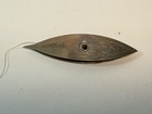 Vintage Metal Tatting Shuttle W engraved Design For Lacemaking
