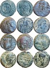 Roman Empire And Provincial 15 Rare Bronze And Silver Coins 1st-4th Century Ad