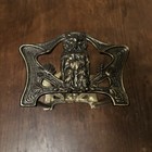 Old Owl Expandable Bookends Rack Art Nouveau Judd Mfg Co Vintage Antique Brass