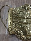 Rare Mint Condition Vintage Whiting   Davis Gold Mesh Purse Hand Strap