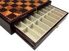 Blood Rosewood 3 3 4  Anderssen Staunton Wood Chess Set Cherry Color Storage Bd