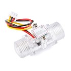 1-30l min G1 2  Water Flow Hall Sensor Switch Flow Meter Flowmeter Counter Clear