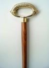 Vintage Brass Designer Handle Antique Style Wooden Walking Stick Nautical Cane