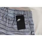 Nike Sportswear Striped Shorts Blue Gray Standard Fit Youth Kids Small Nwt