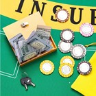 1 Pack Acrylic Money Bank Box For Gambler  Winners Portable Safe Casino Money Po