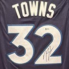 Karl-anthony Towns Minnesota Timberwolves  32 Signed Jersey Bas Coa