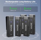 Boya By-w4 Wireless Lavalier Microphones For Cameras Camcorder Dslr Computer
