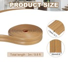 Wall Corner Protector 0 8 In X 9 8 Ft Self Adhesive Wall Guard Yellow Oak Grain