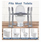 Dedibody Raised Toilet Seat Riser W  Handles Adjustable Heavy Duty 550lb