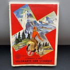 1944 Litho Switzerland Cycling Map Velokarte From Wwii U s Soldier Scrapbook 36 