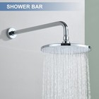 16-inch  Shower Arm With Flange  Rain Head Shower Arm  Wall-mounted For Fixed   