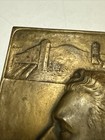 Rare Brass Bronze Plaque West Virginia Dept Of Mines Robert M Lambie Coal Miner
