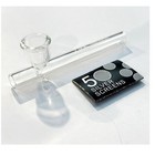 D k Glass Smoking Clear Tobacco Pipe   5 Free Screens 1 2 3 6 12 24