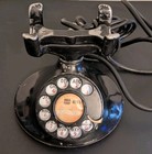 Antique Vintage Western Electric 202 Desk Telephone Rotary Dial   F1 Handset