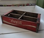 Vtg 1970 Coca-cola Wood Soda Bottle Delivery Crate Carrier Charleston S Carolina