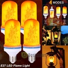 Led Flame Effect Light Bulb 3-9 Pack  Simulated Nature Fire Flicker Lamp 4 Modes
