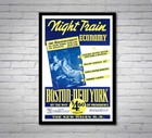 New Haven - Night Train - Vintage Railroad Travel Poster