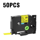 Compatible With Brother 50pk Yellow Tze631 Tz631 Label Tape Pt-e300 0 47 