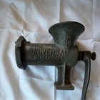 Vintage Universal No 304 Cast Iron Manual Meat Grinder-bench Mount