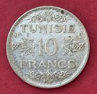 Ah1353  1935  Tunisia 10 Francs Silver Coin