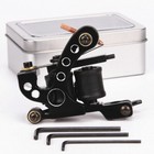 Tattoo Coil Machine Gun Shader Self-lock Grip Silicone Cover Tips Beginner Kit