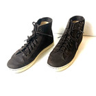Ugg Brown Leather High Top Sneaker Womens 8 5 Lace Up Sequinned Zip Bootie Shoes