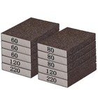 10-pack Sanding Blocks     Sand Paper Assortment Pack In 60 80 120 220 Grit     