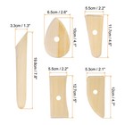 5pcs Pottery Ribs Wooden Clay Ceramic Sculpting Tools Set