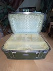 Vintage American Tourister Escort Train Case Combo Lock Green With Tray Nice