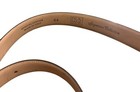 Jos  A  Bank Men   s Belt Signature Collection Leather 44 Made Italy Camel brass