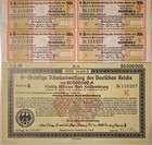 Deutschen Reichs 1923 Germany 1924 Treasury Bond 50 000 000 Mark Anleihe Stock