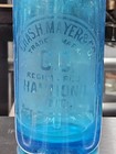 Vintage Seltzer Bottle Blue Rare Chas H Mayer Indiana In Tact 1950 s Czech