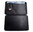 Batman Style Pu Leather Wallet With Id Window Card Holder Superhero Mask Design