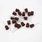100pcs Core Build Up Tips W Intra-oral Tip Brown T-mix Mixing Impression Tips