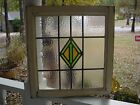 English Art Deco Leaded Stain Glass Window 18 7 8  X 20 1 2    0 S h 2 Available
