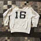 Vintage 60   s 70   s Norwich White Cotton Sweatshirt  16 Athletic Worn 38