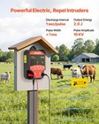 Vevor Electric Fence Charger 10kv 2j Ac Dc Electric Fence Energizer 1 86m Range