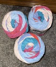 Yarnspirations Bernat Blanket Patchwork  Beach Towel Yarn 10 5oz New 3 Cakes