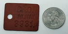 C o   Tool Check Or Tag Marked C o Railway  Chesapeake   Ohio